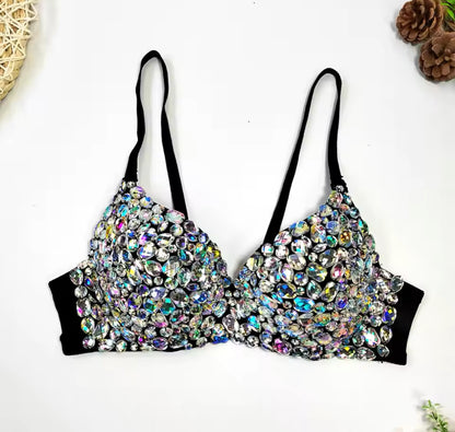 “Vacation in Paris” Beaded Bustier Bra