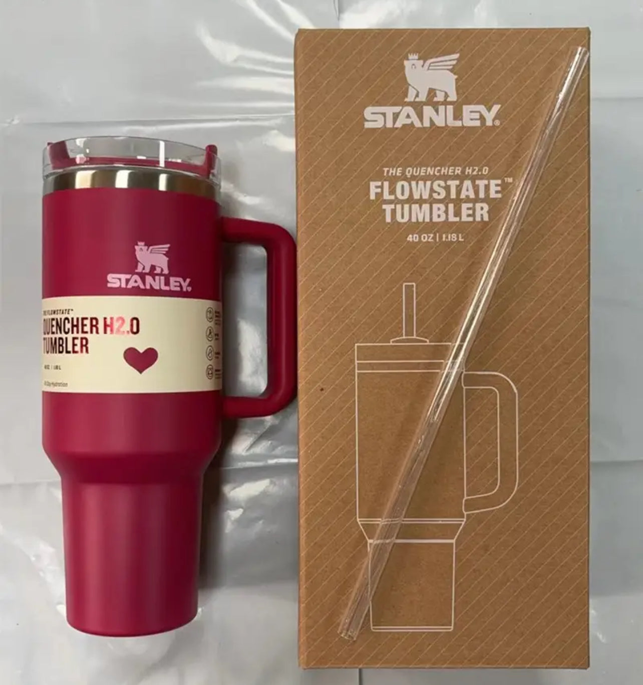 Stanley Quencher H2.0 FlowState Stainless Steel Vacuum Insulated Tumbler with Lid and Straw for Water, Iced Tea or Coffee