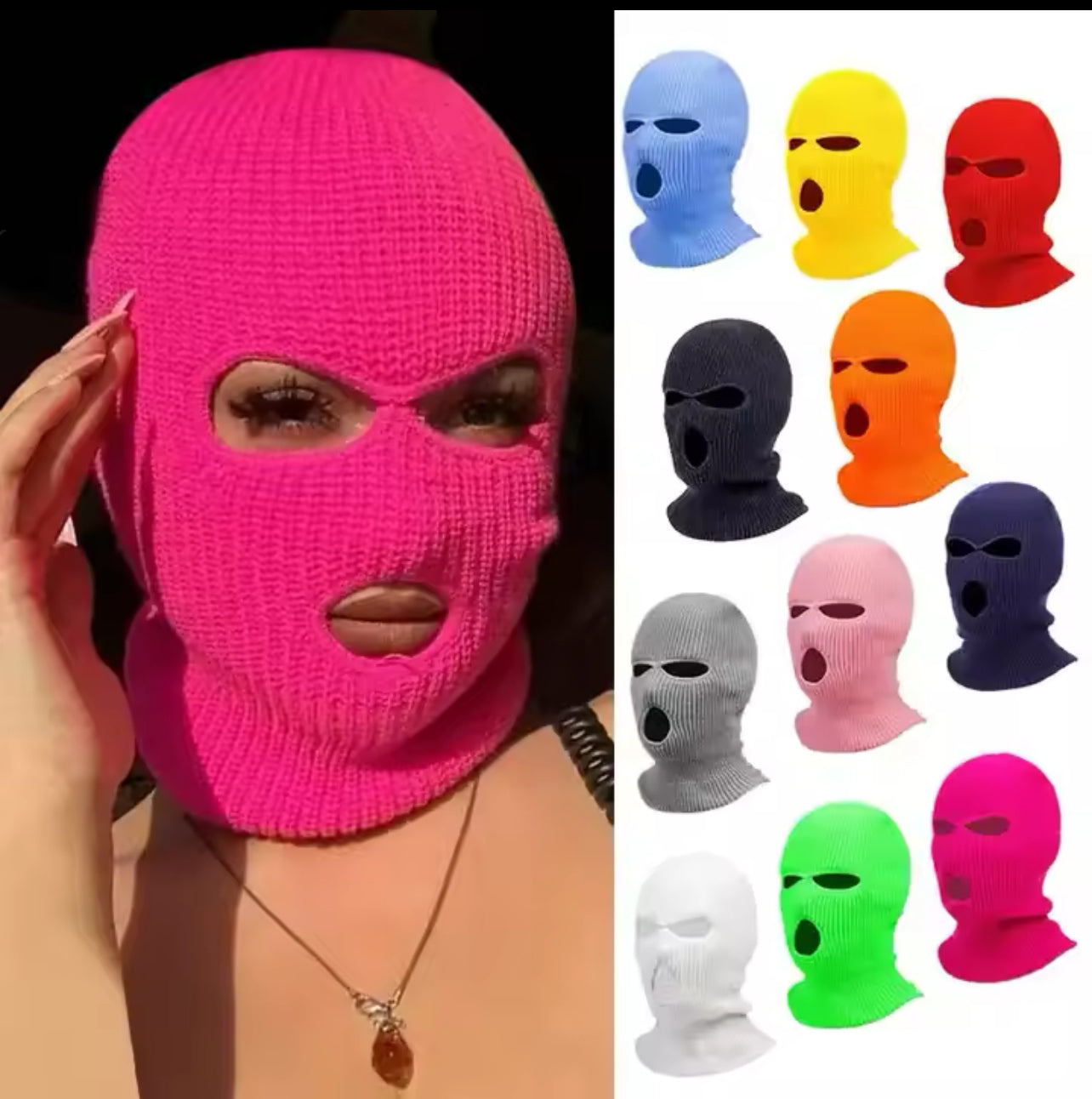 Full Face Knit Hat - Custom Ski Mask