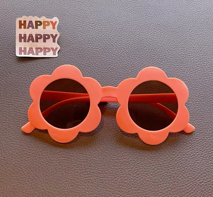 Children's Cute Colors Acrylic Sun Flower Sunglasses