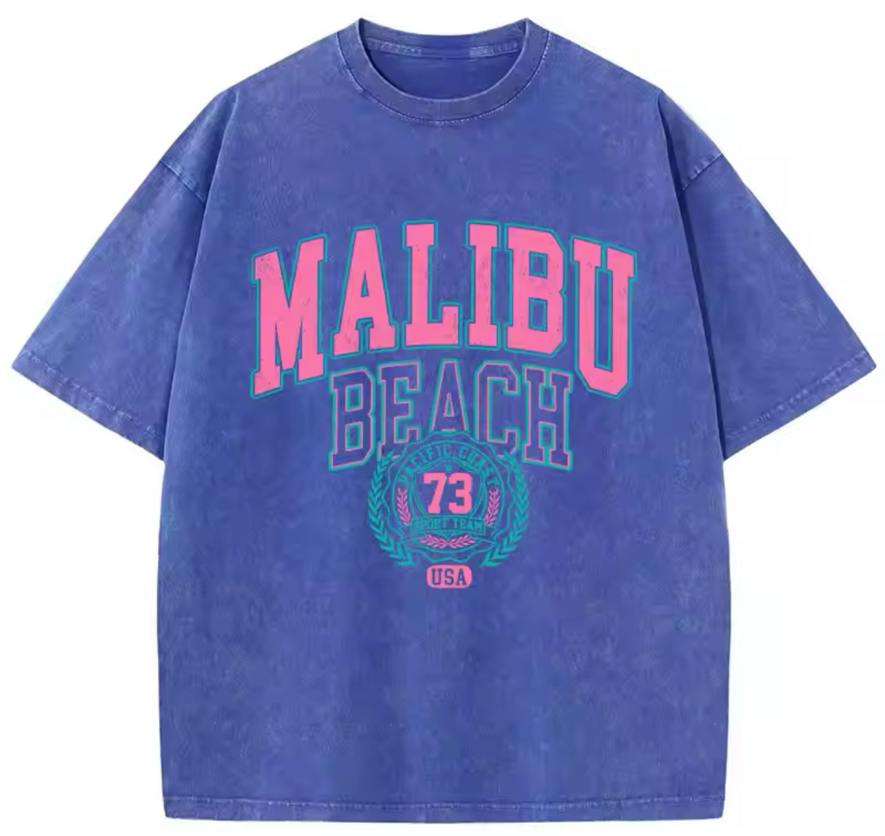 Street Women Cotton Washed T-Shirt – Malibu Beach Edition