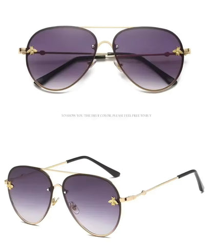 Luxury Brand Designer Rimless Sunglasses for women