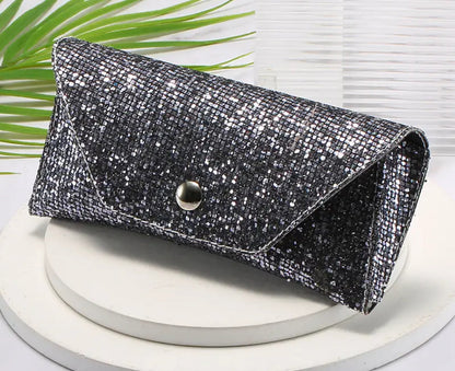 Sequins Fashion Travel Sunglass Case