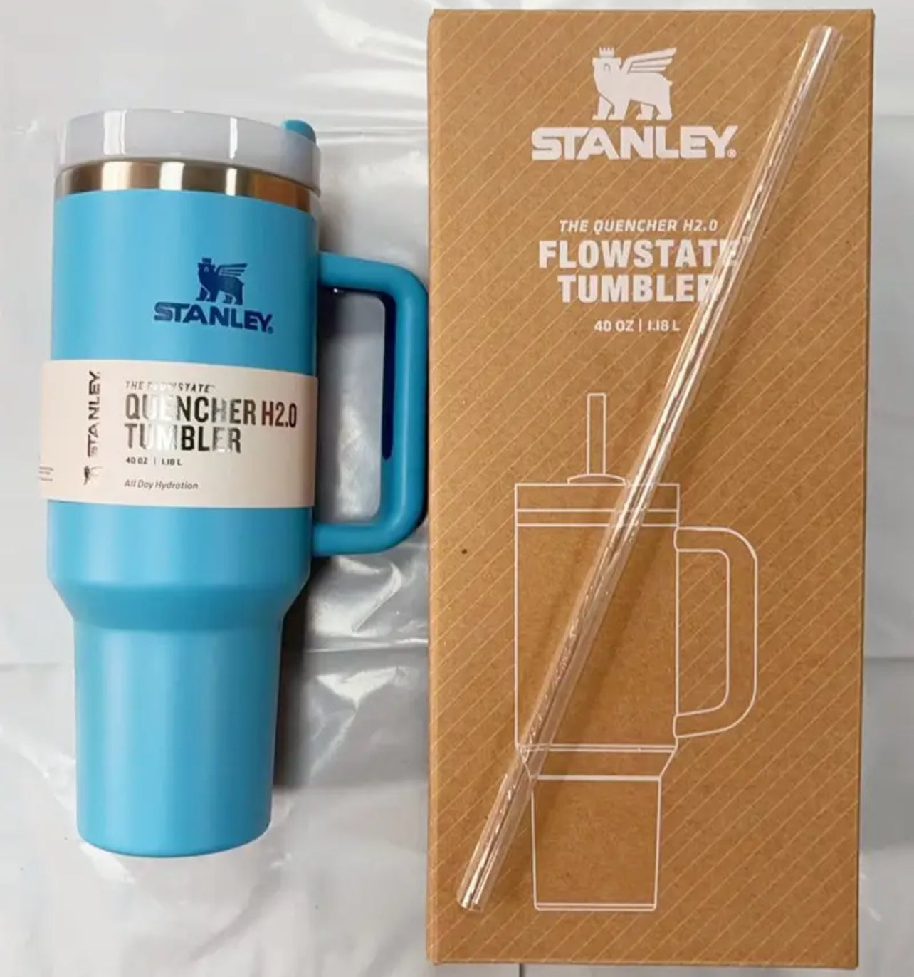 Stanley Quencher H2.0 FlowState Stainless Steel Vacuum Insulated Tumbler with Lid and Straw for Water, Iced Tea or Coffee