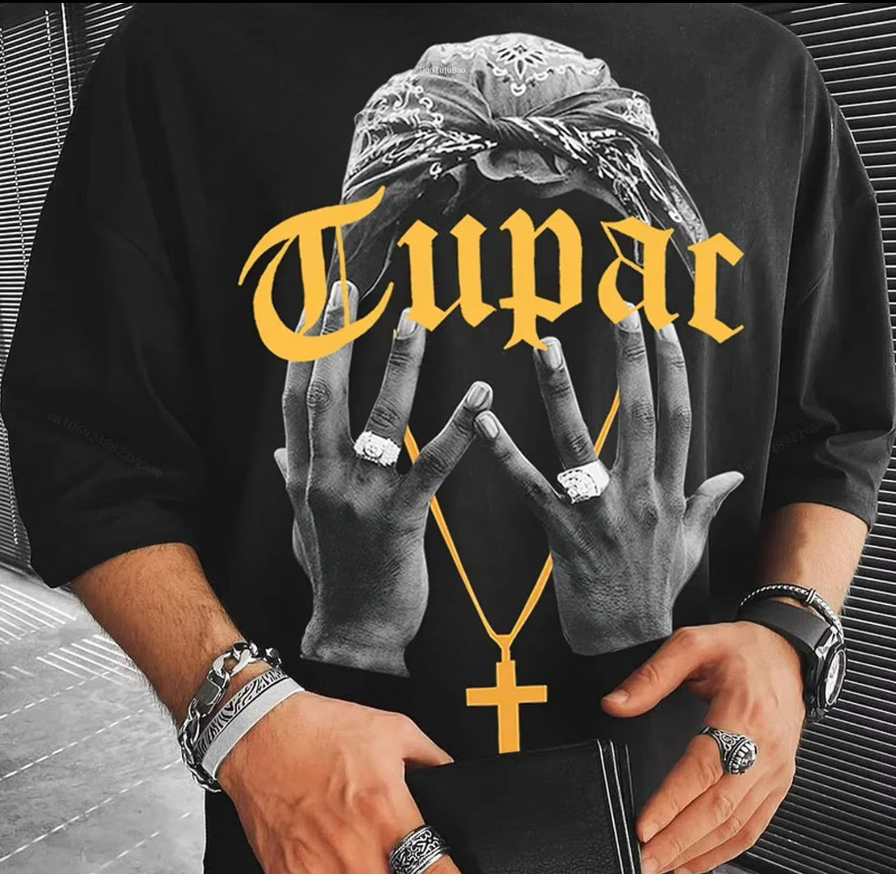 Rapper Inspired Tupac Graphic Tee