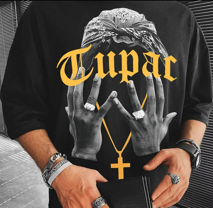 Rapper Inspired Tupac Graphic Tee