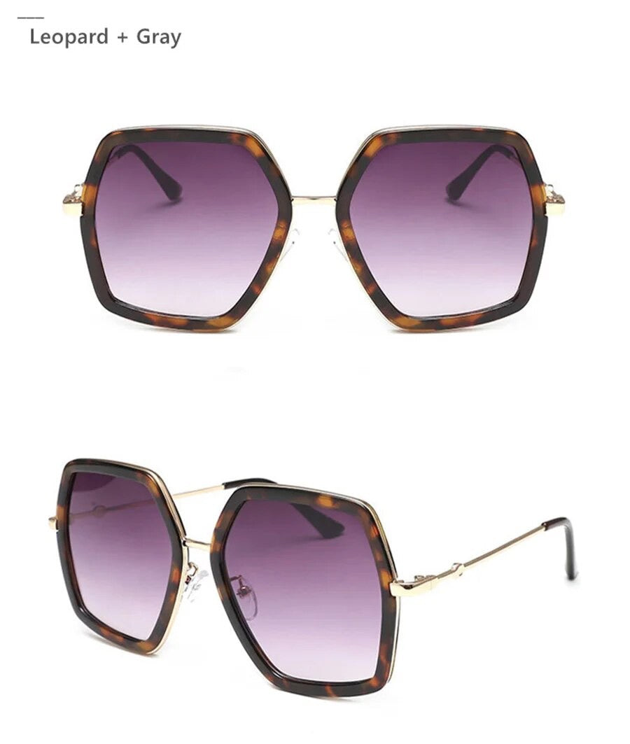 Oversized Vintage Inspired Brand Name Sunglasses