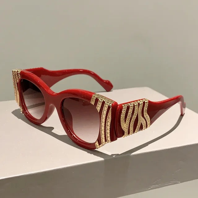 "Jasmine" Fashion Cat Eye Frame Sunglasses