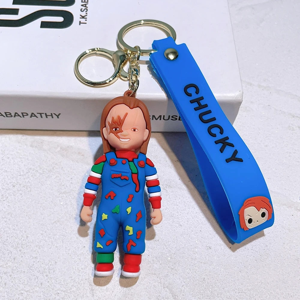 Horror Film Chucky Doll Keychain