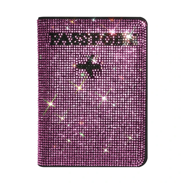 Rhinestone Passport Card Holder  - Travel Accessories - Weekend Shade