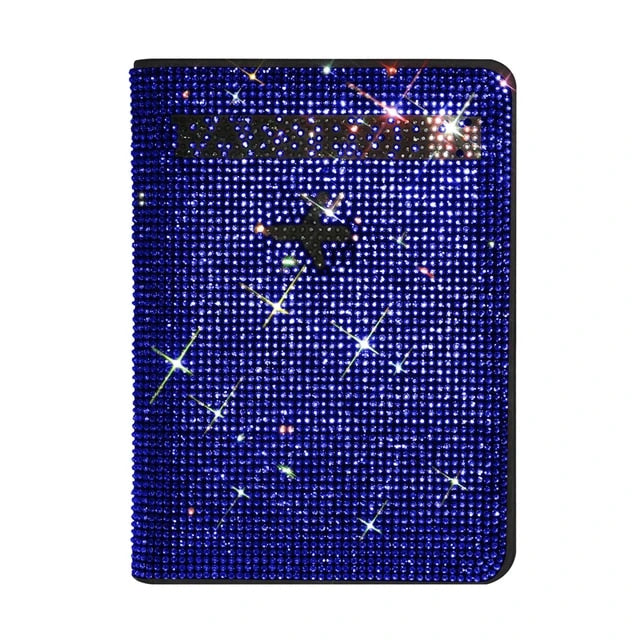 Rhinestone Passport Card Holder  - Travel Accessories - Weekend Shade