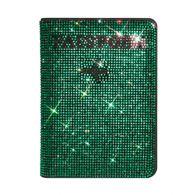 Rhinestone Passport Card Holder  - Travel Accessories - Weekend Shade