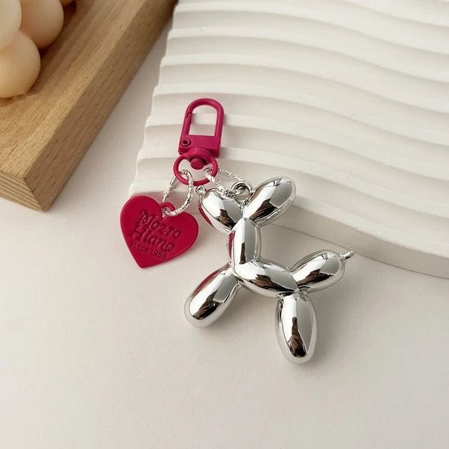 Acrylic Cartoon Balloon Dog Keychains