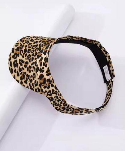 Leopard Print Visor Hat