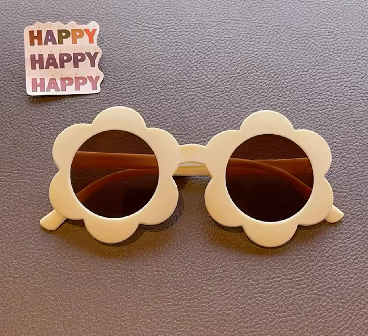 Children's Cute Colors Acrylic Sun Flower Sunglasses