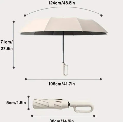 30 Bones Windproof Strong 105CM Reinforced Automatic Folding Umbrella for Men