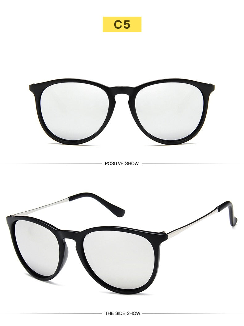 "Courtside" Glare Free Round Classic Sunglasses