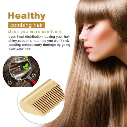 2-in-1 Electric Hot Heating Comb – Hair Straightener & Curler for Wet and Dry Hair