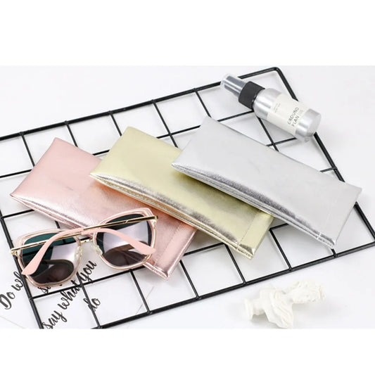 Metallic Portable Sunglass Pouch