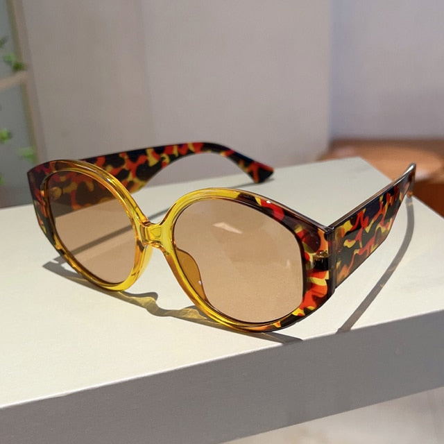Calm Colors Round Plastic Fashion Sunglasses