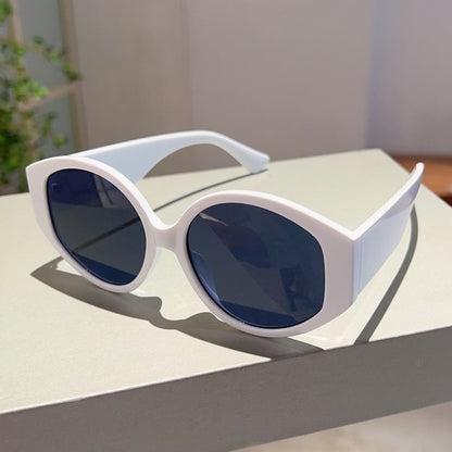Calm Colors Round Plastic Fashion Sunglasses