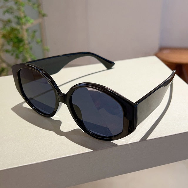 Calm Colors Round Plastic Fashion Sunglasses
