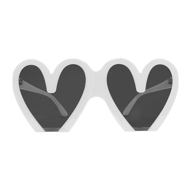 Oversize Super Heart Plastic Sunglasses