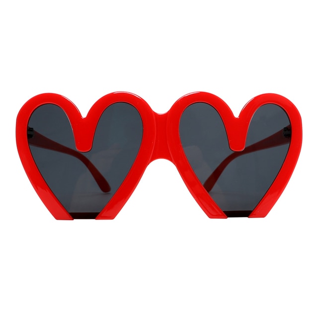 Oversize Super Heart Plastic Sunglasses - Weekend Shade Sunglasses 