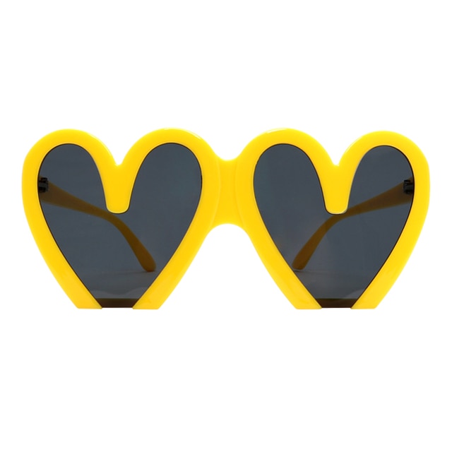 Oversize Super Heart Plastic Sunglasses - Weekend Shade Sunglasses 