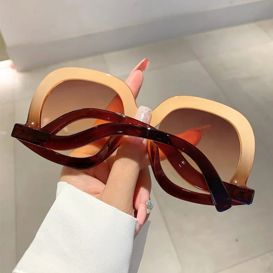 Women Oversized Big Frame Sunglasses - Weekend Shade Sunglasses