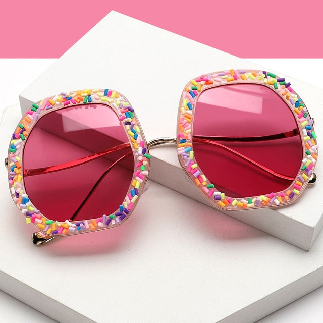 "Candy Girl" Oversize Round Fashion Sunglasses