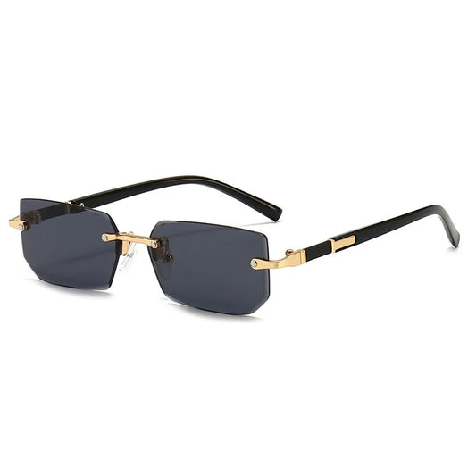 Rimless Rectangle Fashion Sunglasses