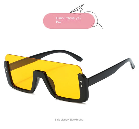 Square Fashion Rimless Kids Sunglasses