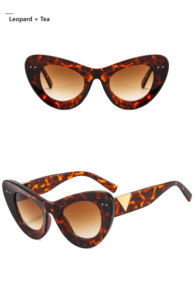 Lake Views" Plastic Cat Eye Sunglasses