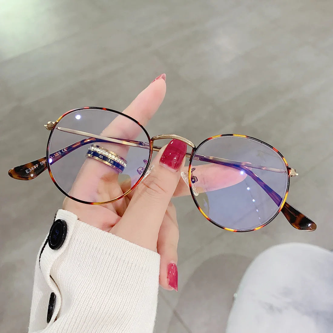 Classic Vintage Anti Blue Light Round Frame Glasses