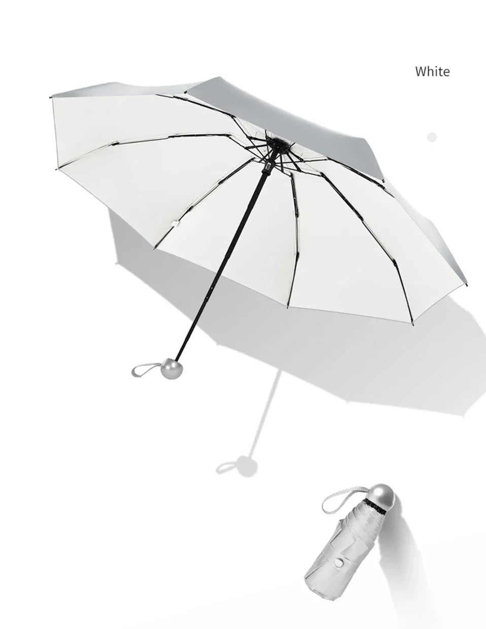 8 Ribs Pocket Mini Umbrella –  Rain & Windproof, Light Folding Portable