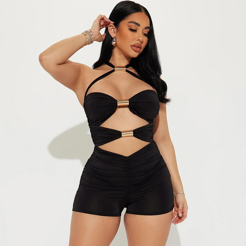 "High Paid" Sexy Hollow Out Women’s Playsuits