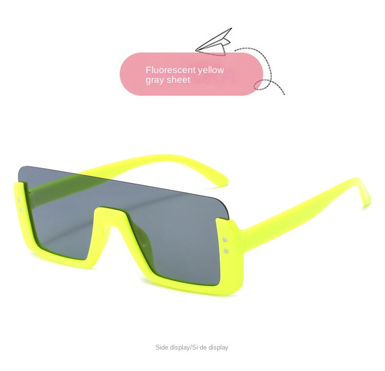 Square Fashion Rimless Kids Sunglasses