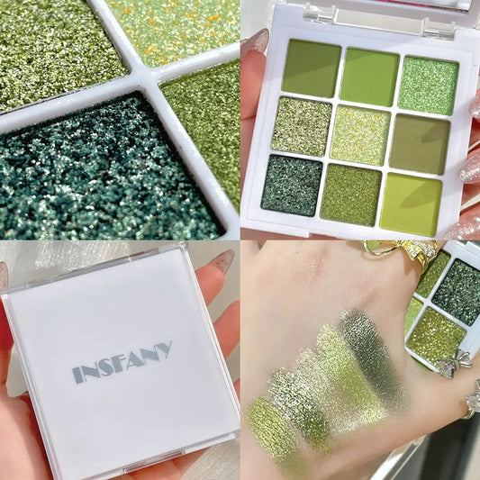 Avocados Green Pearlescent Eyeshadow Palette