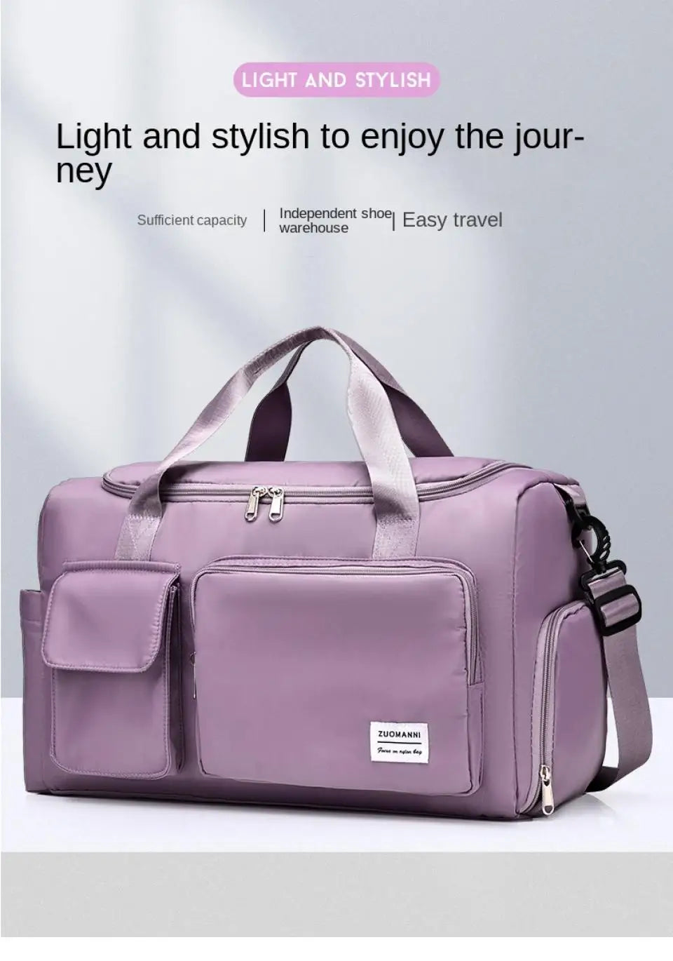 Carry-On Large Capacity Weekender Travel Bag