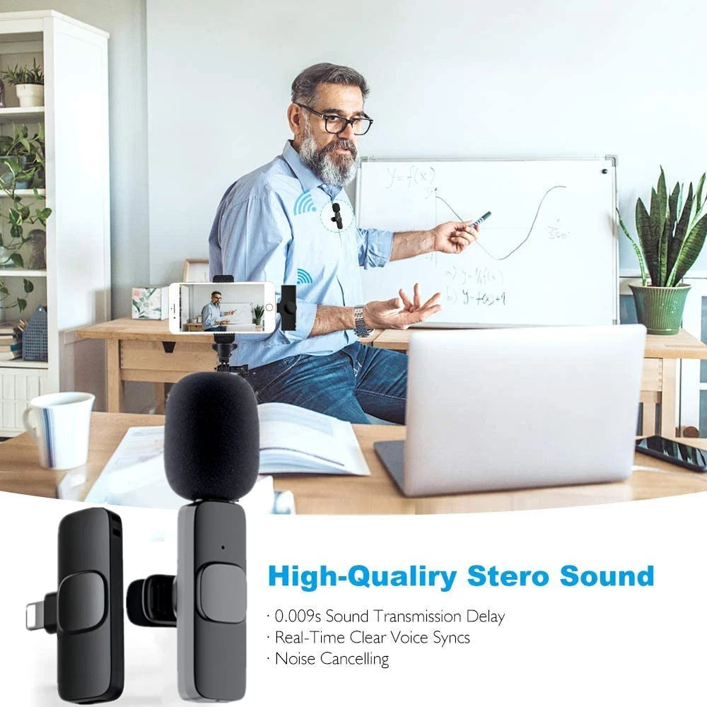 Wireless Portable Audio Video Recording Mini Mic