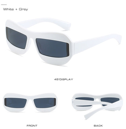 Irregular Retro Style Square Sunglasses