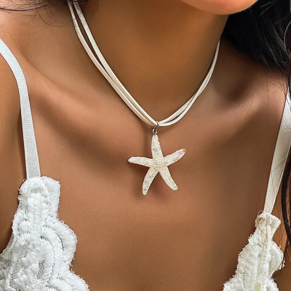 Boho Starfish Pendant Necklace