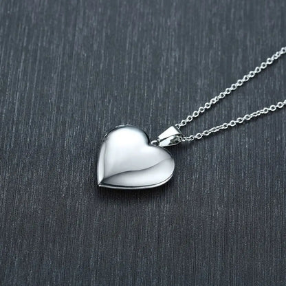 Heart Shaped Photo Locket Pendant