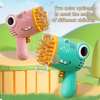40-Hole Dinosaur Bubble Handheld Machine
