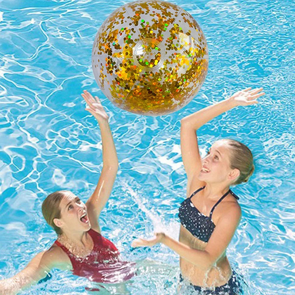 40cm Inflatable Glitter Beach Ball