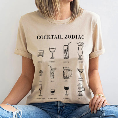 Cocktail Zodiac Women’s Funny T-Shirts