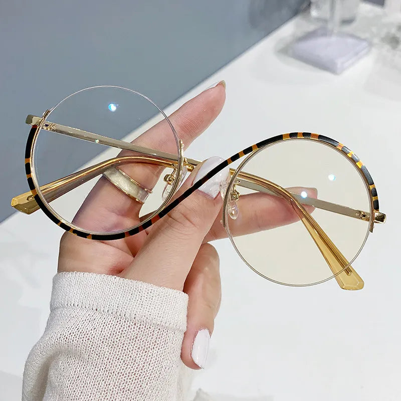 Vintage Anti Blue Light Round Optical Glasses