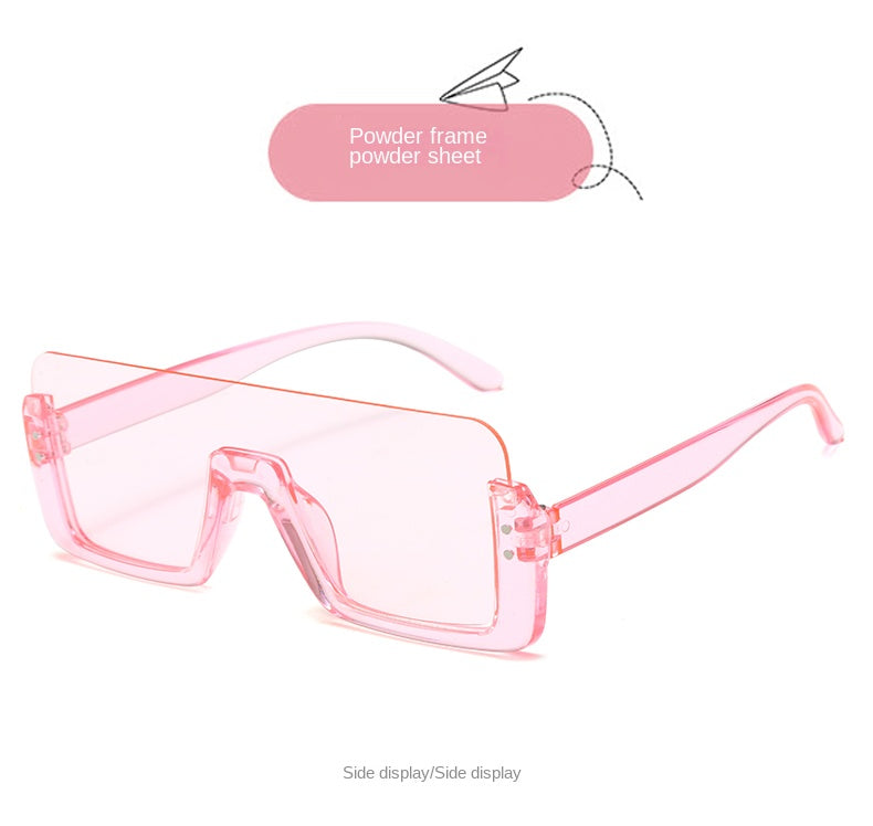 Square Fashion Rimless Kids Sunglasses
