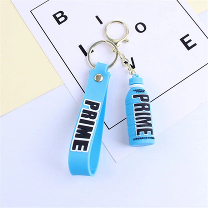 Rubber Beverage Cartoon Keychain